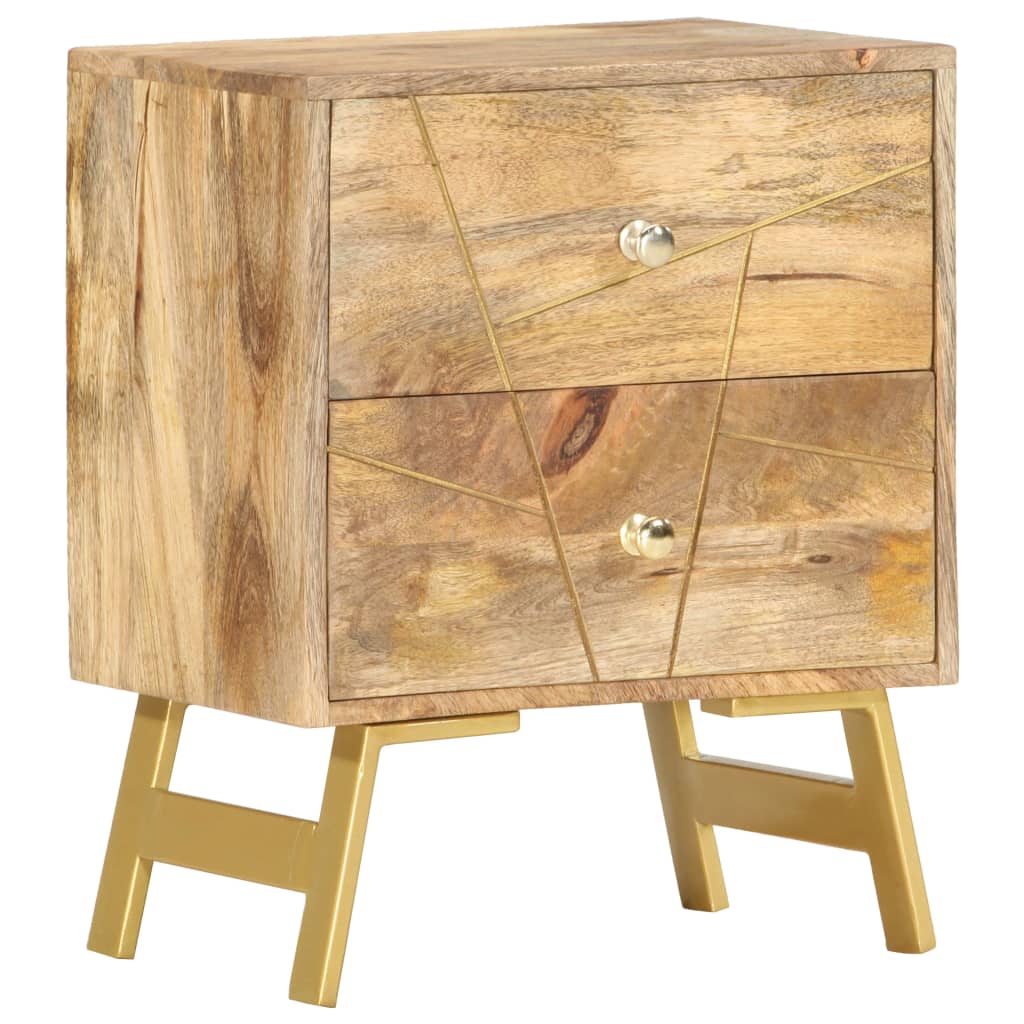 Sängbord 40x30x50 cm massivt mangoträ