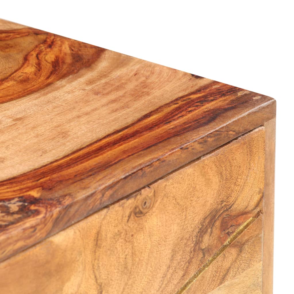 Sängbord 40x30x50 cm massivt sheesamträ