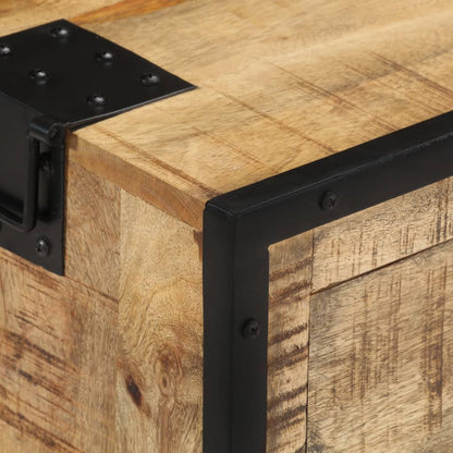 Skänk Trä 100x31x60 cm massivt grovt mangoträ