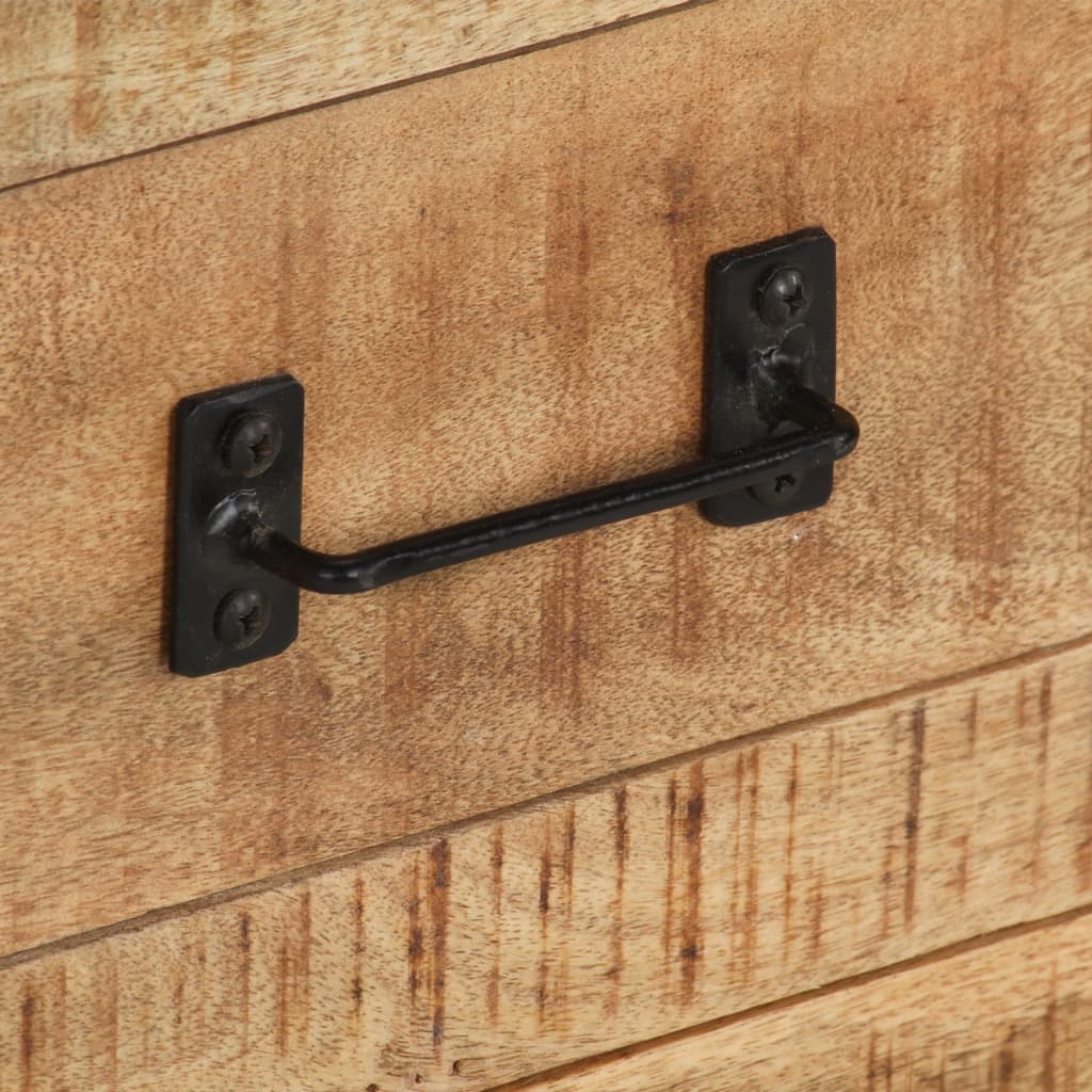 Skänk Trä 100x31x60 cm massivt grovt mangoträ