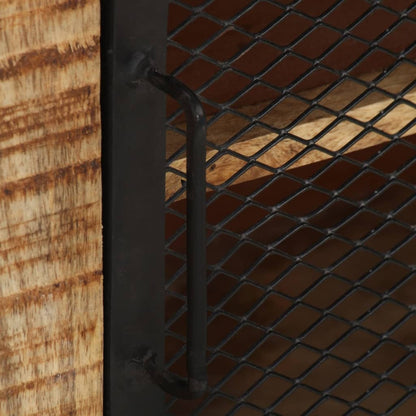 Skänk Trä 100x31x60 cm massivt grovt mangoträ