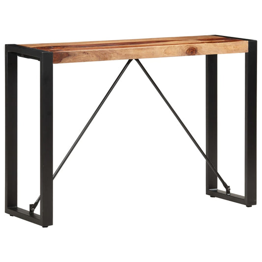 Soffbord 110x35x76 cm massivt sheshamträ