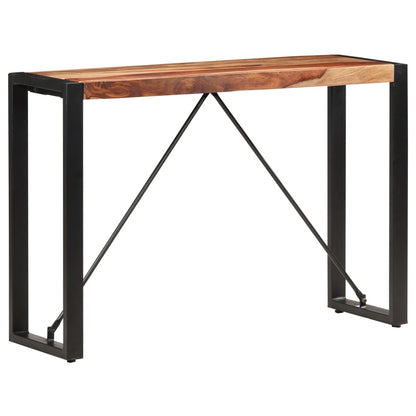 Soffbord 110x35x76 cm massivt sheshamträ