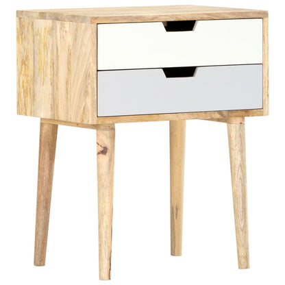 Sängbord Nattduksbord Trä 47x35x59 cm massivt mangoträ
