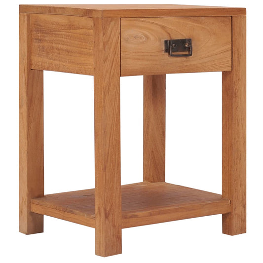 Sängbord Nattduksbord Trä 35x35x50 cm massiv teak
