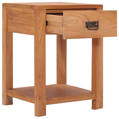 Sängbord Nattduksbord Trä 35x35x50 cm massiv teak