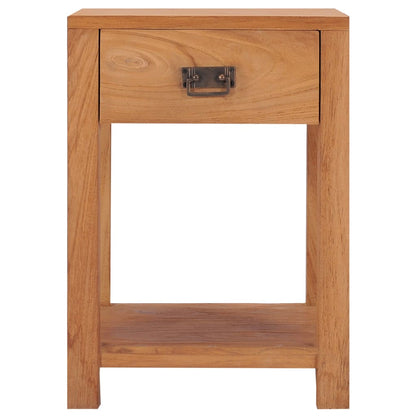 Sängbord Nattduksbord Trä 35x35x50 cm massiv teak