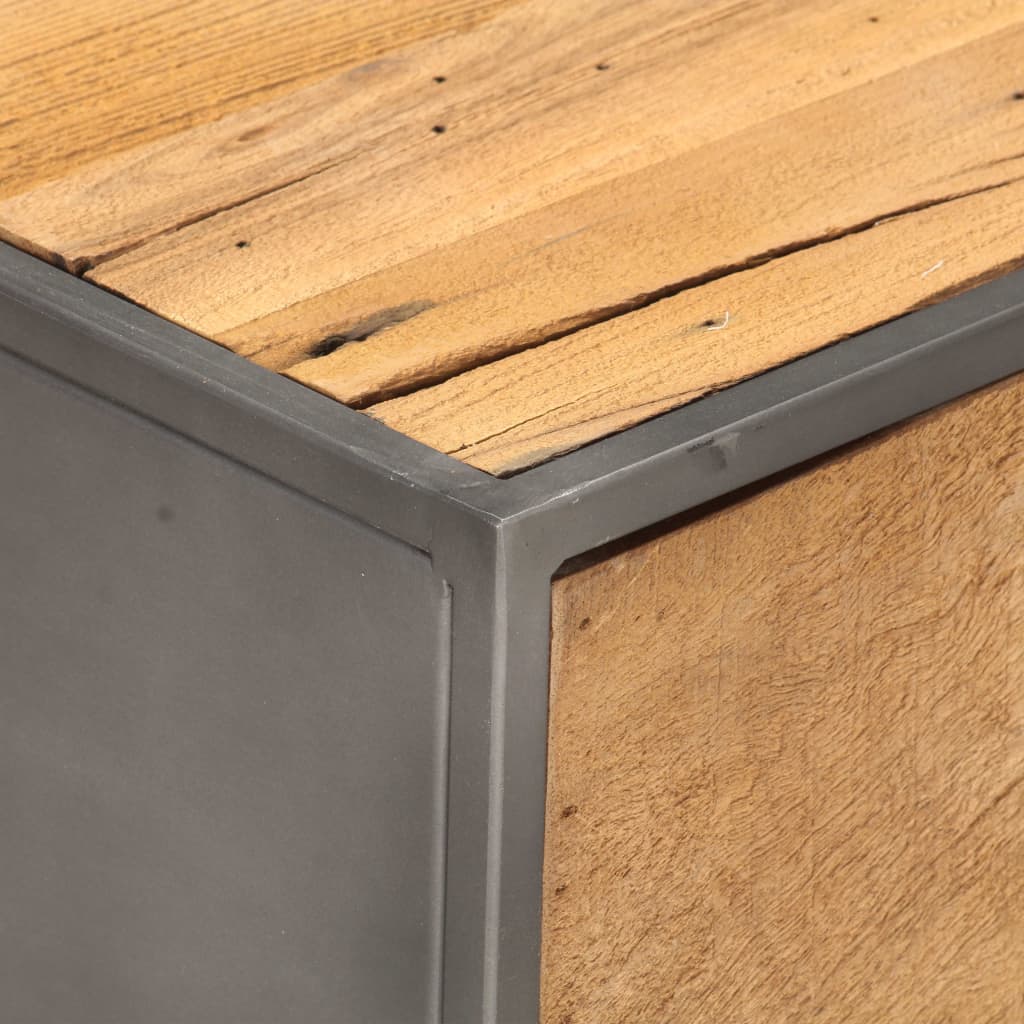 Soffbord 90x50x35 cm massivt återvunnet trä