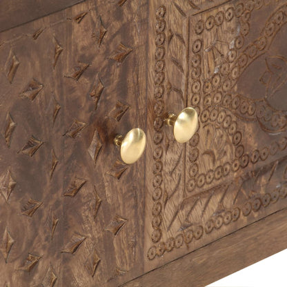 TV-Möbel Trä TV-Bänk 138x30x46 cm massivt mangoträ