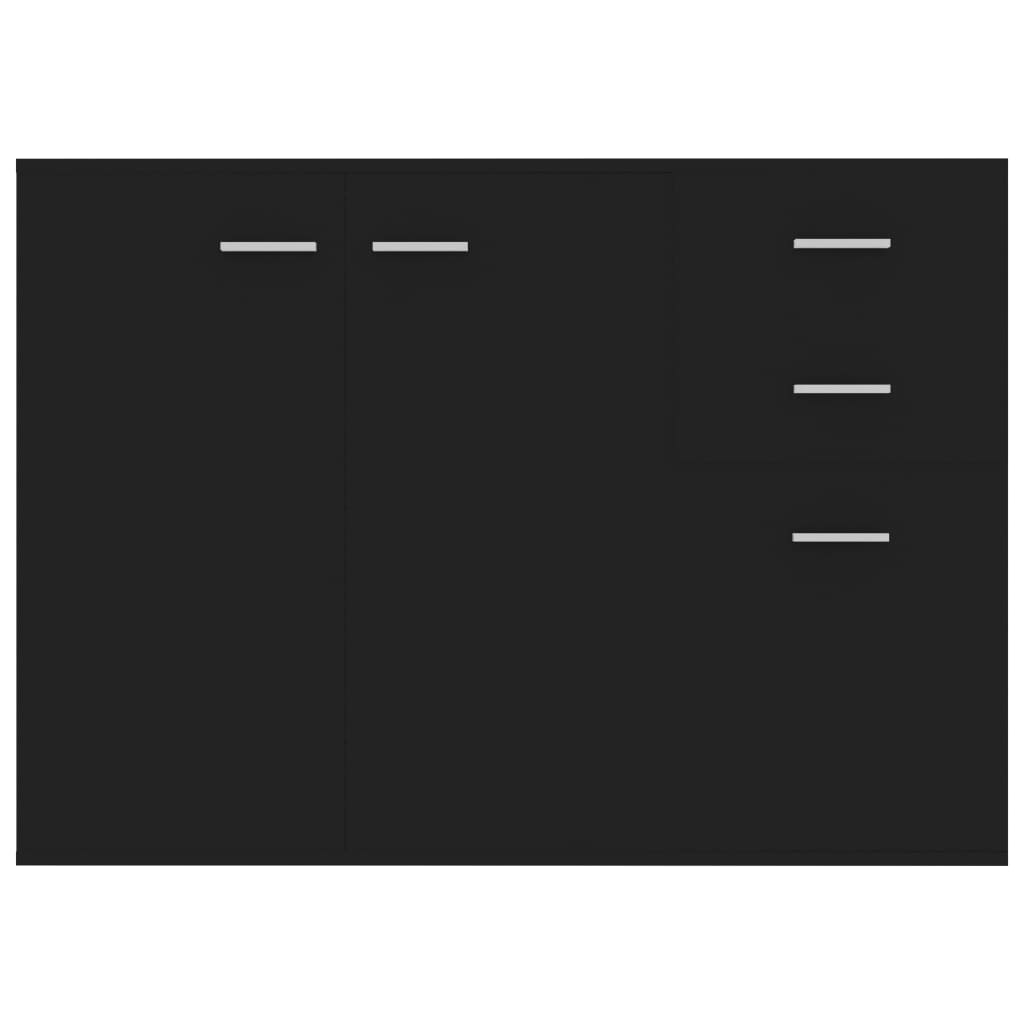 Skänk Svart 105x30x75 cm