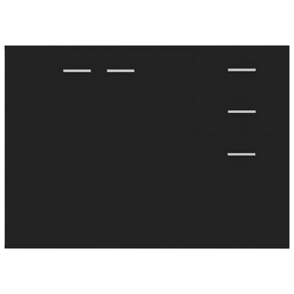 Skänk Svart 105x30x75 cm