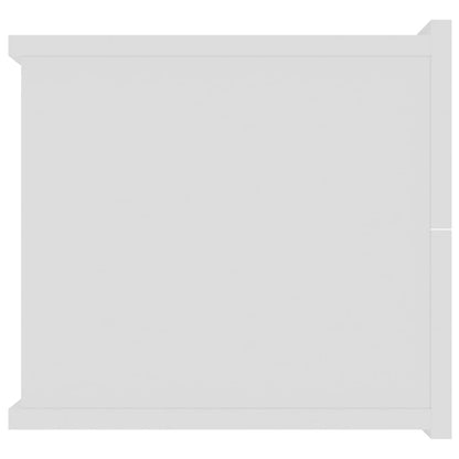 Sängbord 2 st vit 40x30x30 cm konstruerat trä