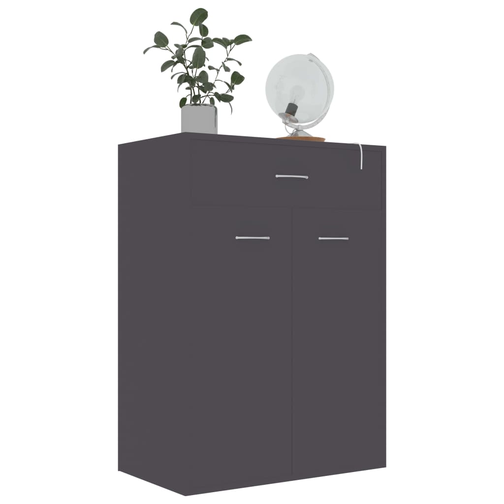 Skoställ Grå Skoskåp 60x35x84 cm