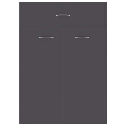 Skoställ Grå Skoskåp 60x35x84 cm