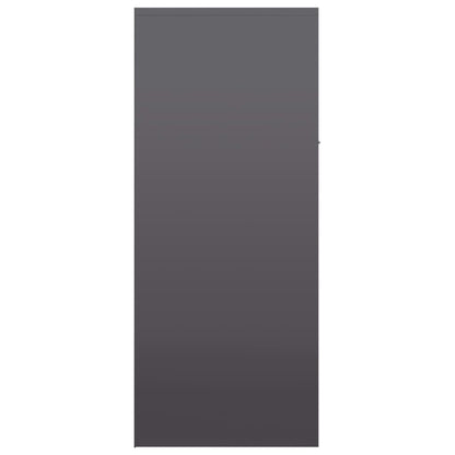 Skoställ Högglans Grå Skoskåp 60x35x84 cm