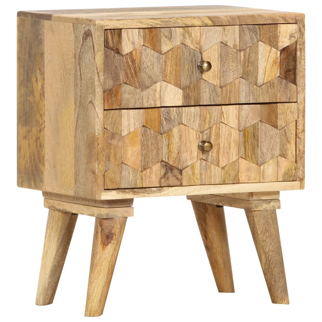 Sängbord 40x30x50 cm massivt mangoträ