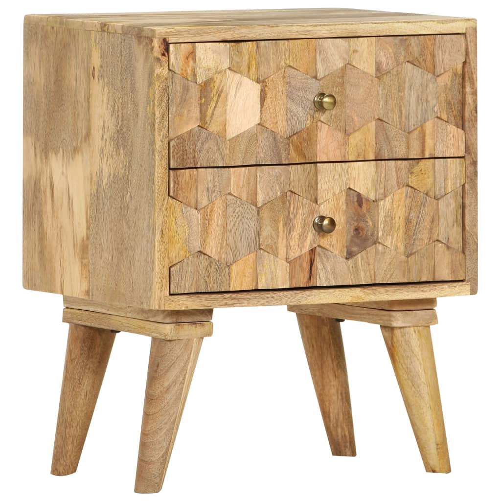 Sängbord 40x30x50 cm massivt mangoträ