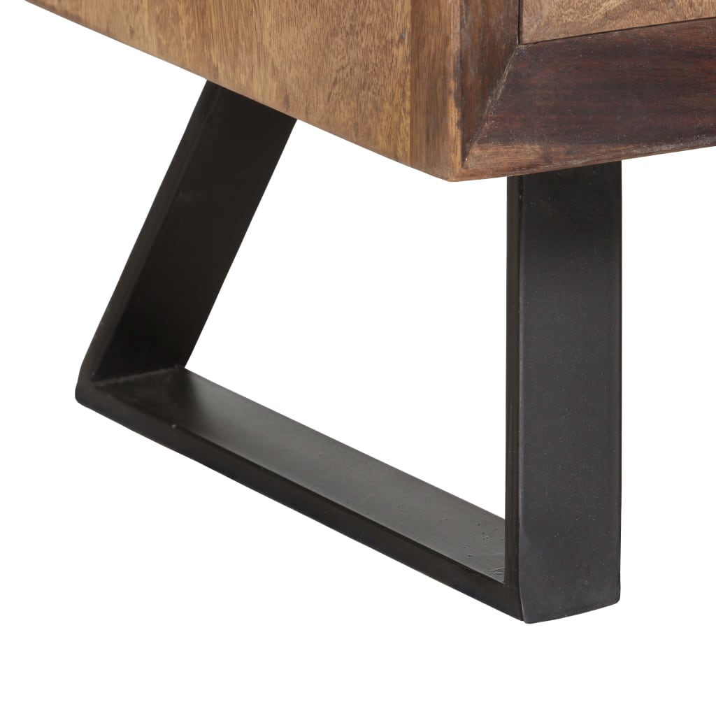 Skänk Trä 70x35x75 cm massivt sheshamträ