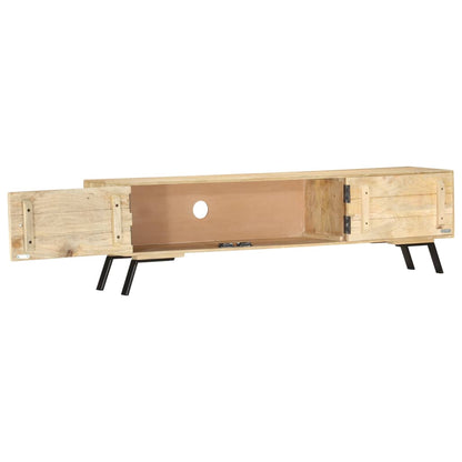 TV-bänk 140x30x40 cm massivt mangoträ