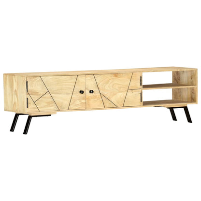 TV-bänk 140x30x40 cm massivt mangoträ