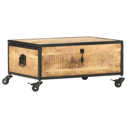 Soffbord Trä 70x50x33 cm massivt mangoträ