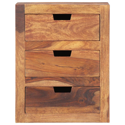 Sängbord 40x30x50 cm massivt sheesamträ