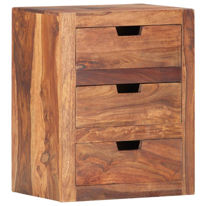 Sängbord 40x30x50 cm massivt sheesamträ