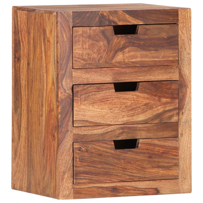 Sängbord 40x30x50 cm massivt sheesamträ