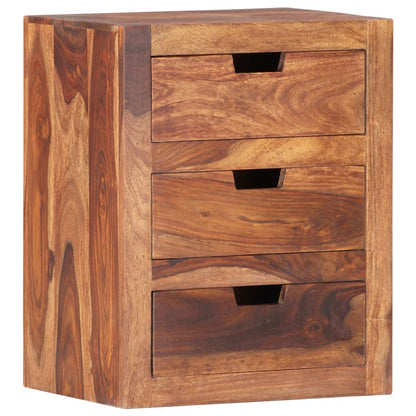 Sängbord 40x30x50 cm massivt sheesamträ