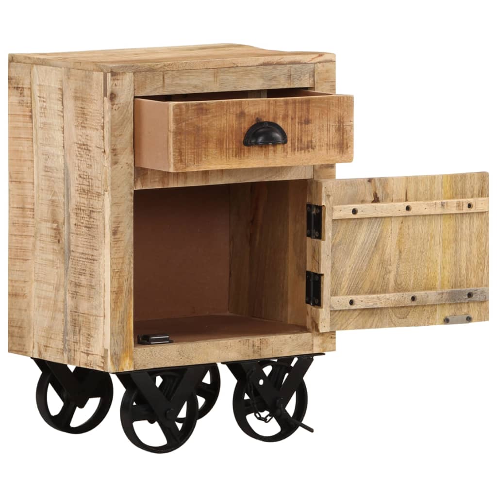 Sängbord 40x30x57 cm massivt mangoträ
