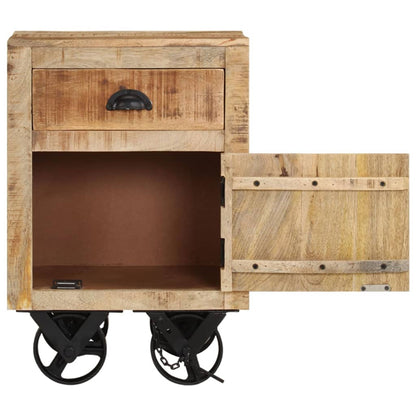 Sängbord 40x30x57 cm massivt mangoträ
