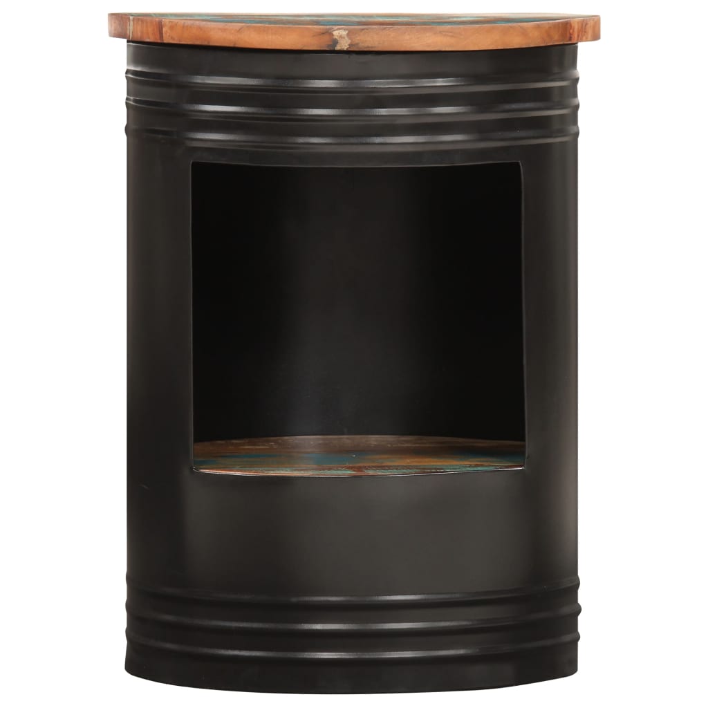 Soffbord Trä 43x55 cm massivt återvunnet trä