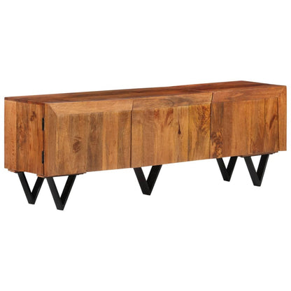 TV-bänk 140x30x46 cm massivt mangoträ