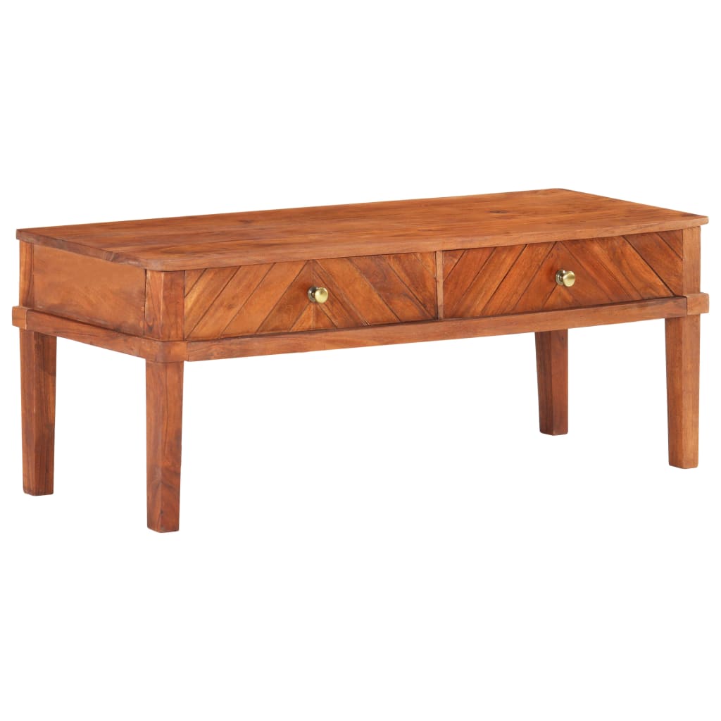 TV-möbel Trä 110x40x41 cm massivt akaciaträ