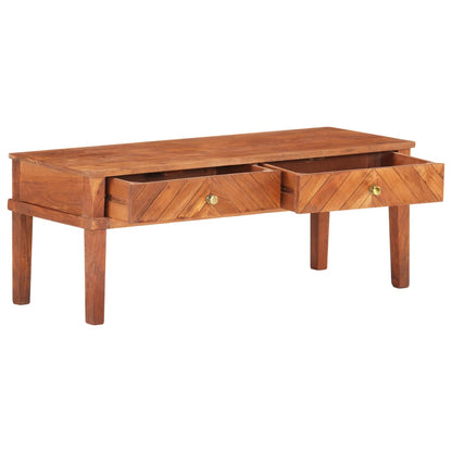 TV-möbel Trä 110x40x41 cm massivt akaciaträ