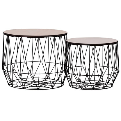 Soffbord Högglans Svart 2 st