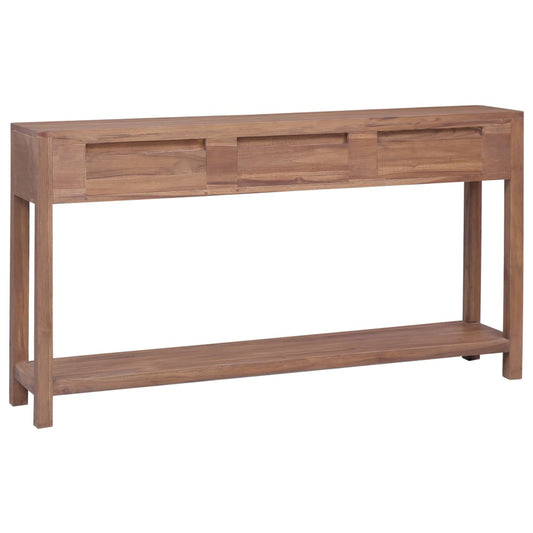 Avlastningsbord Konsollbord Trä 145x30x80 cm massiv teak