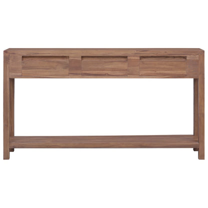 Avlastningsbord Konsollbord Trä 145x30x80 cm massiv teak