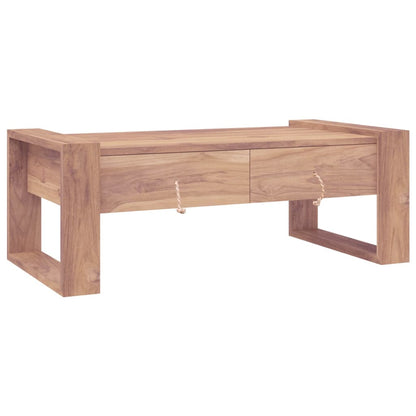 Soffbord 110x60x40 cm massiv teak