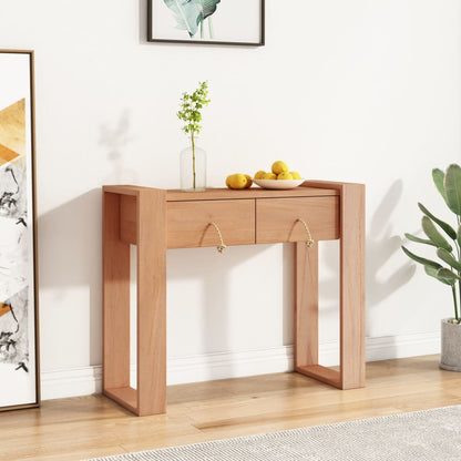 Avlastningsbord Konsollbord Trä 90x35x75 cm massiv teak