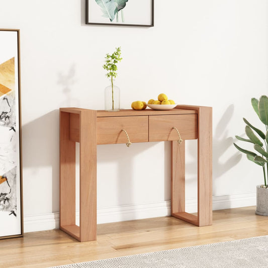 Avlastningsbord Konsollbord Trä 90x35x75 cm massiv teak