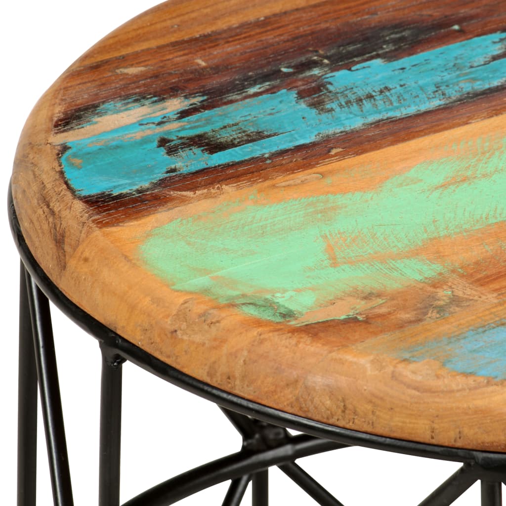 Soffbord Trä 2 st massivt återvunnet trä