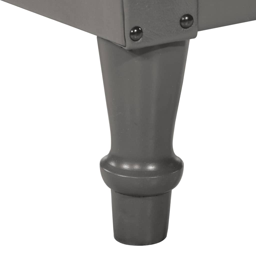 Fåtölj Grå äkta getskinn