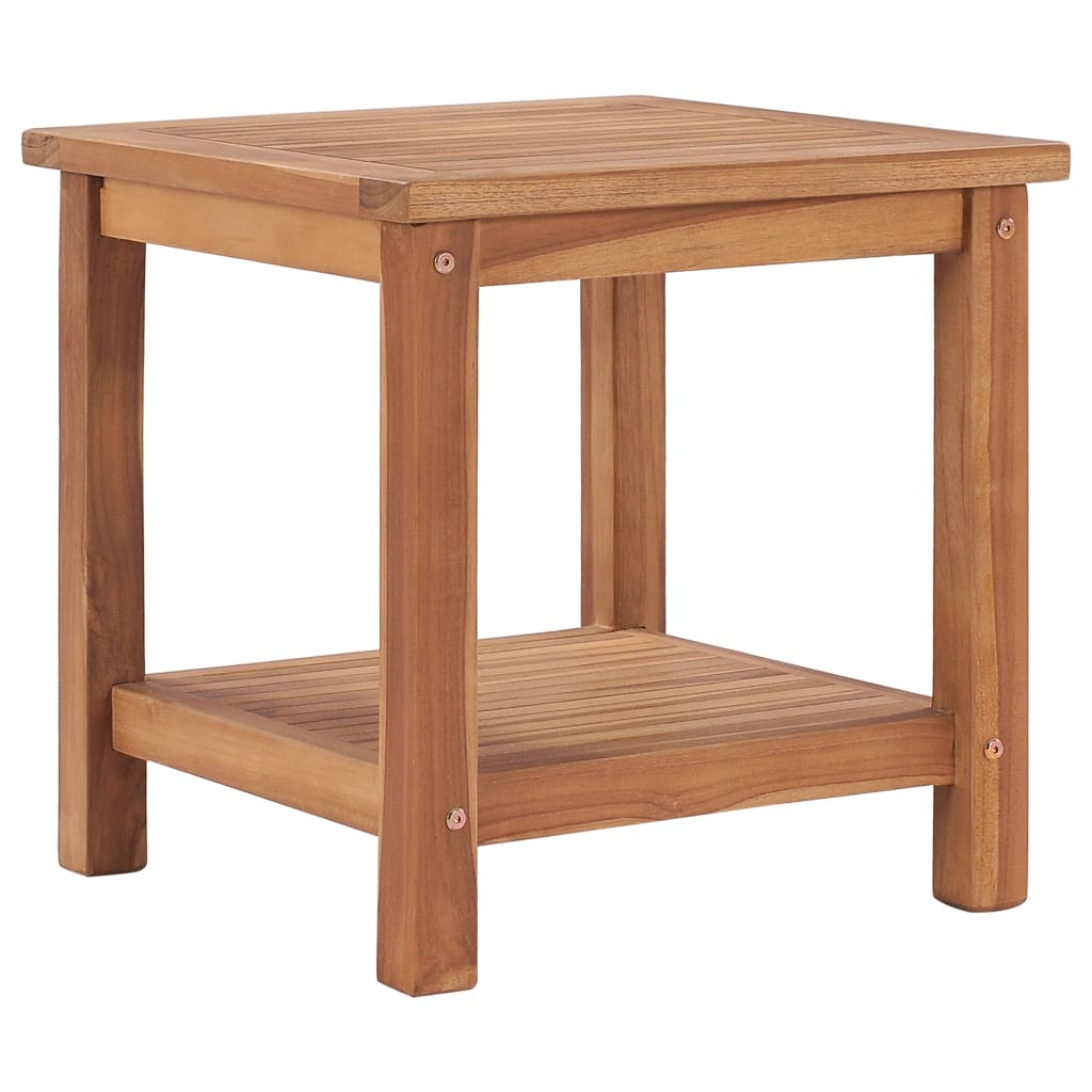 Soffbord Trä 45x45x45 cm massiv teak