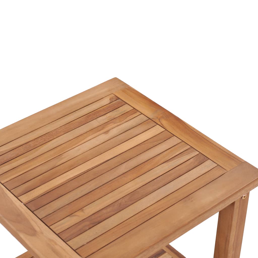 Soffbord Trä 45x45x45 cm massiv teak