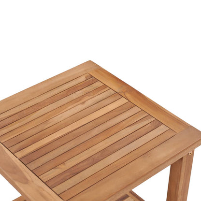 Soffbord Trä 45x45x45 cm massiv teak