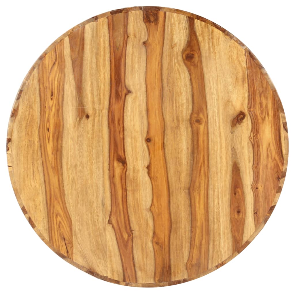 Soffbord Trä Runt 65x30 cm massivt sheshamträ