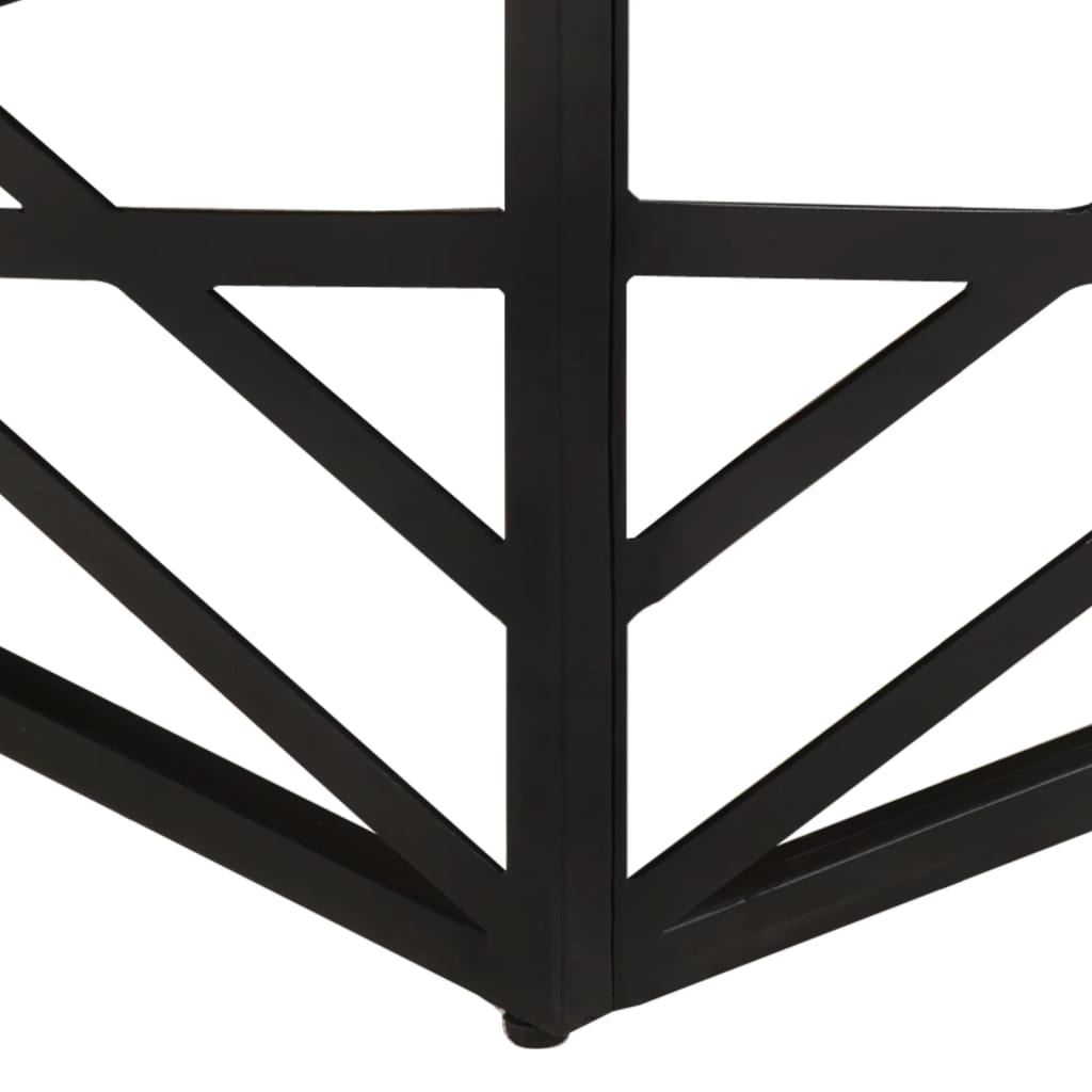 Soffbord Trä 68x68x35 cm massivt mangoträ