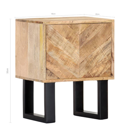Sängbord 40x30x50 cm massivt mangoträ