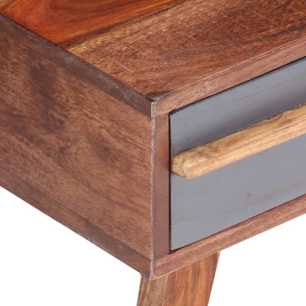 Soffbord Grå 110x50x40 cm massivt trä